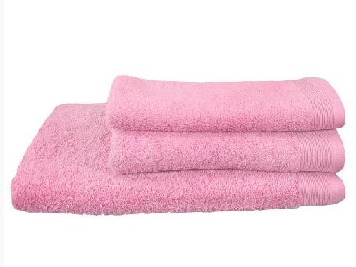 toalla color rosa para hogar y hosteleria