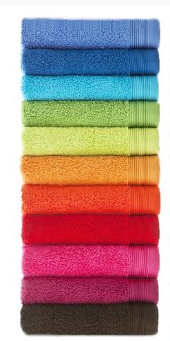 toallas trovador de distintos colores para hosteleria y hogar