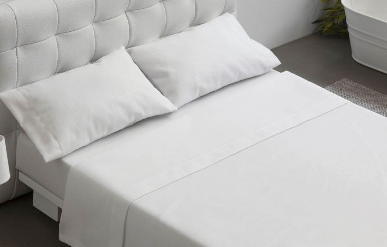 50 algodon 50 poliester hosteleria hotel juego de sabana blanca cama de 90 cm 